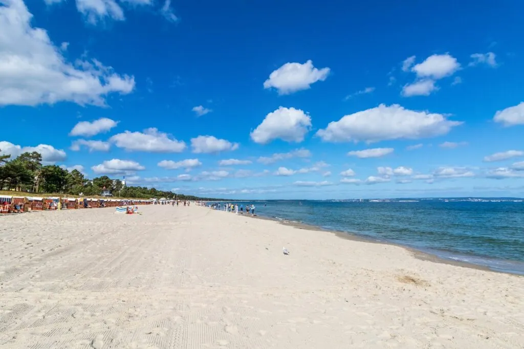 Der Strand im Ostseebad Binz auf Rügen