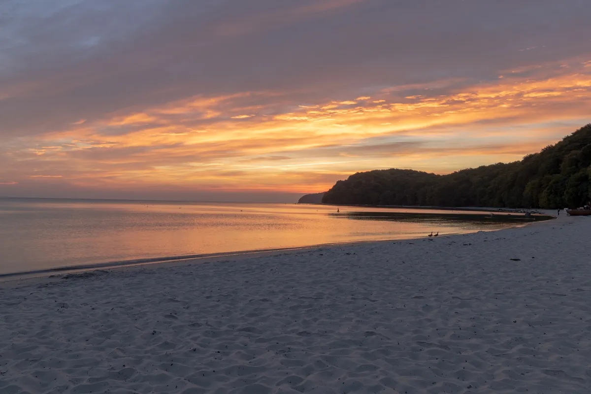 Die Binzer Bucht am Morgen