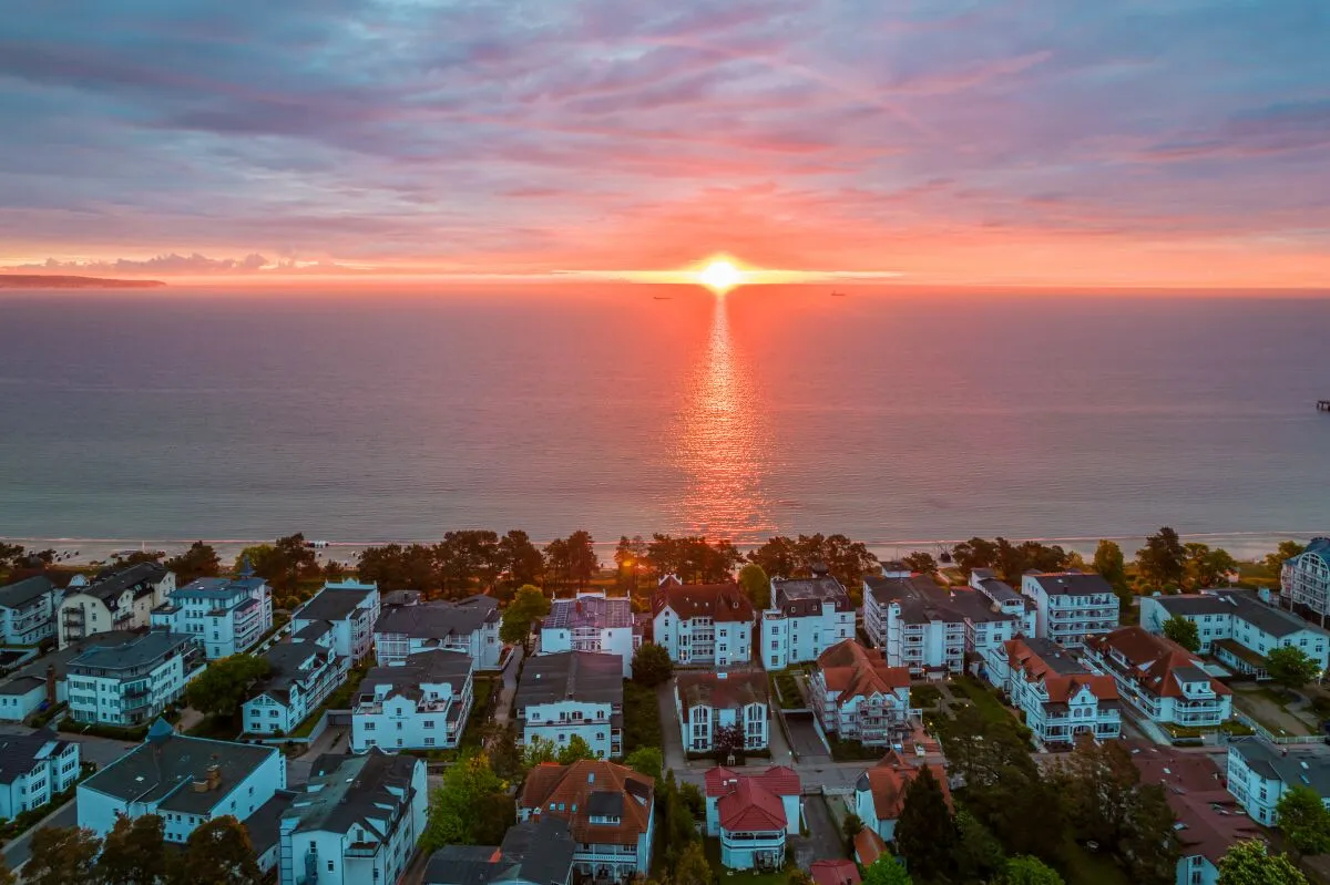 Villa Strandidyll im Sonnenaufgang
