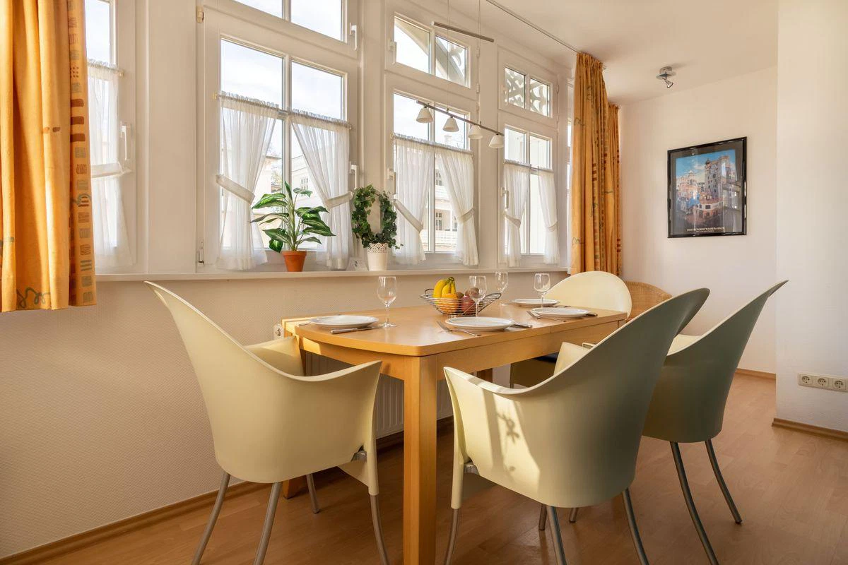 Wohnbereich Ferienwohnung 17 Villa Eden Binz