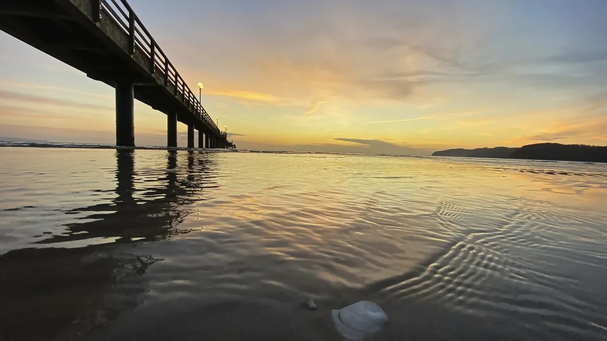 Seebrücke Binz im Sonnenaufgang