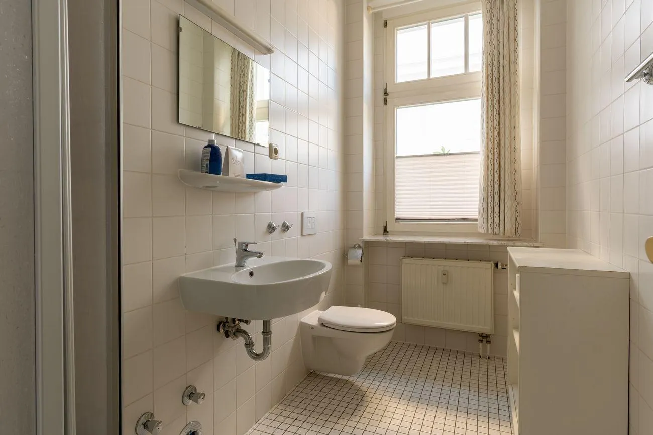 Strandidyll Wohnung 4 9 Duschbad mit Tageslicht Binz Fewo 4