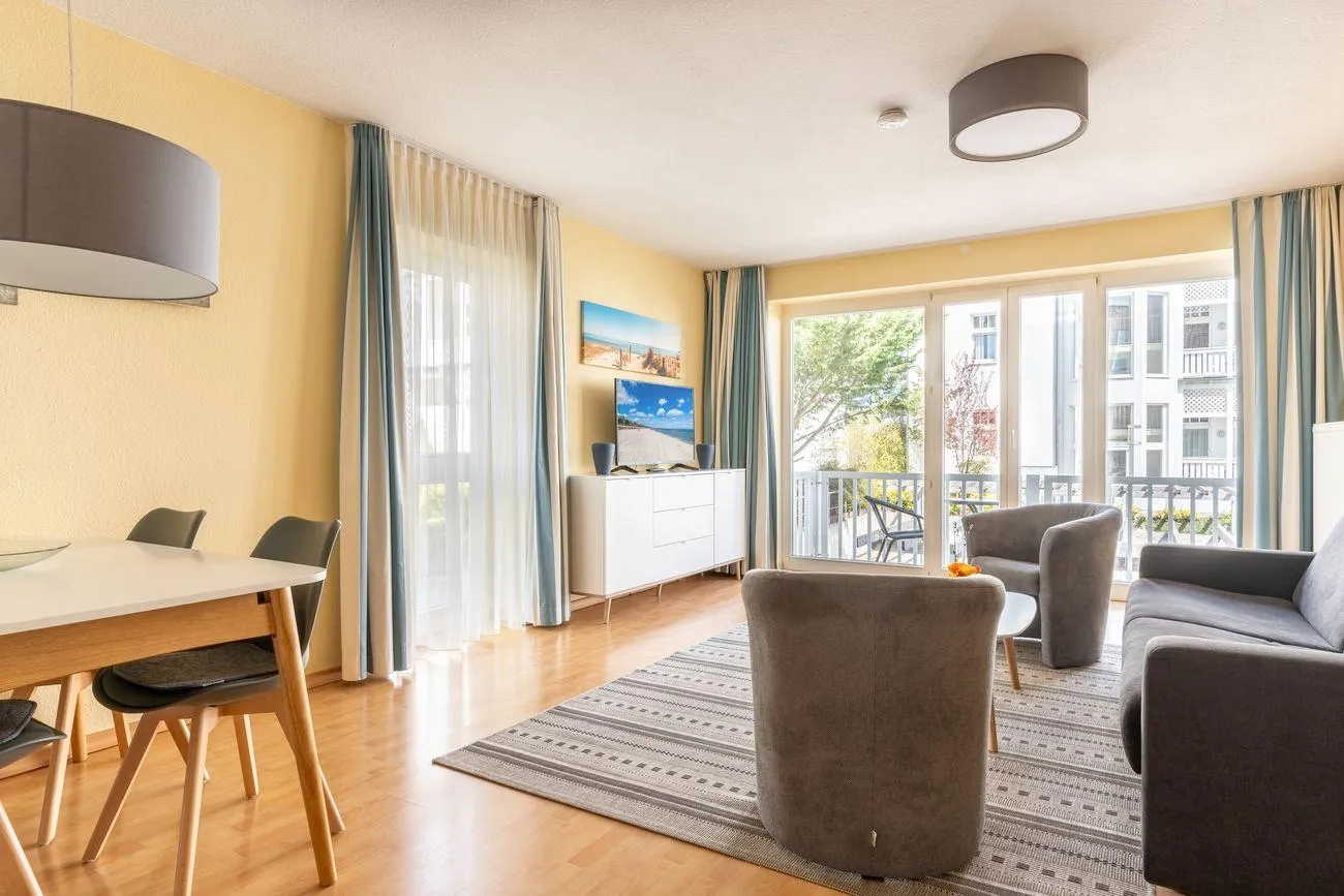 Strandidyll Neubau Wohnung E4 3 Wohnbereich Fewo E4 Villa Strandidyll Neubau Binz