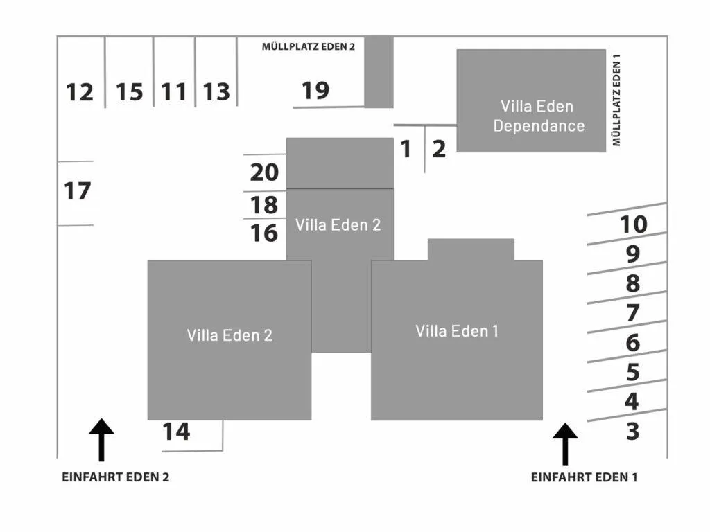 Villa Eden in Binz 18 Parkplan Villa Eden Binz