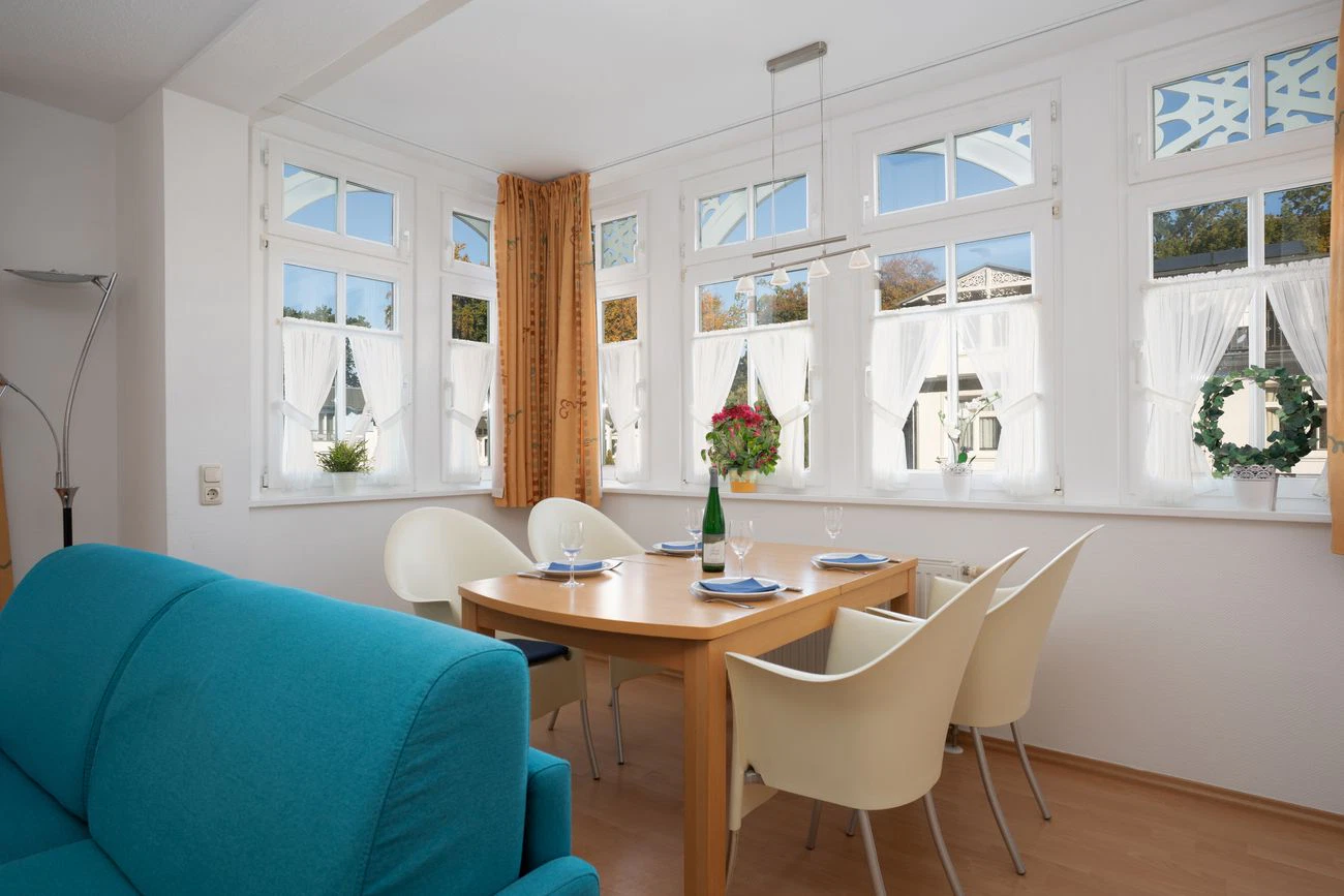 Wohnbereich Ferienwohnung 17 Villa Eden Binz