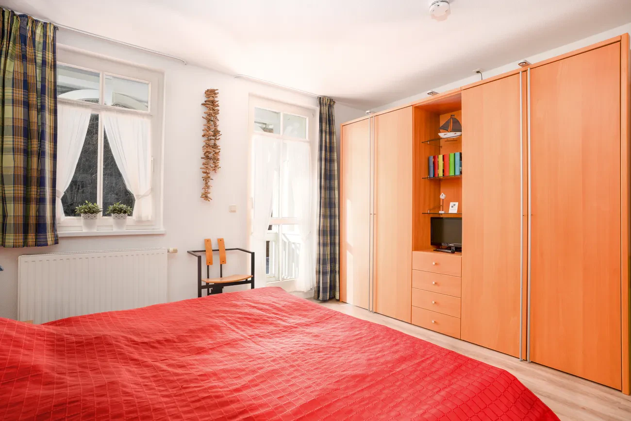 Schlafzimmer Fewo 20 Villa Eden Binz