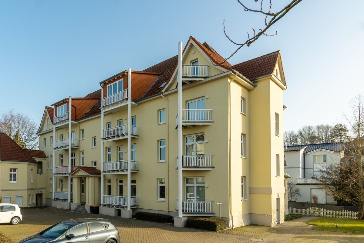 Rückansicht Haus Godewind Binz Fewo 14