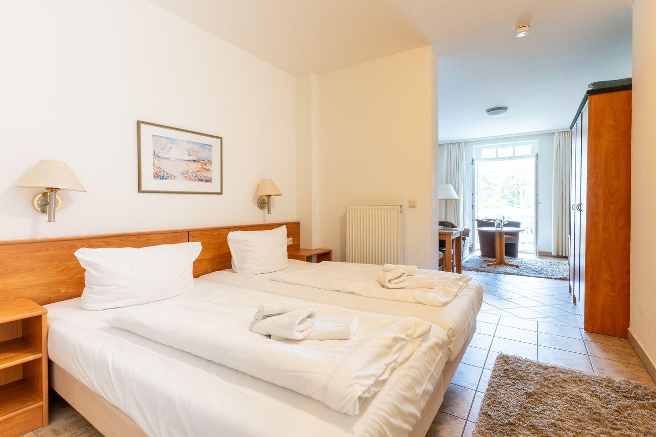 Schlafbereich Fewo 8 Aparthotel Binz