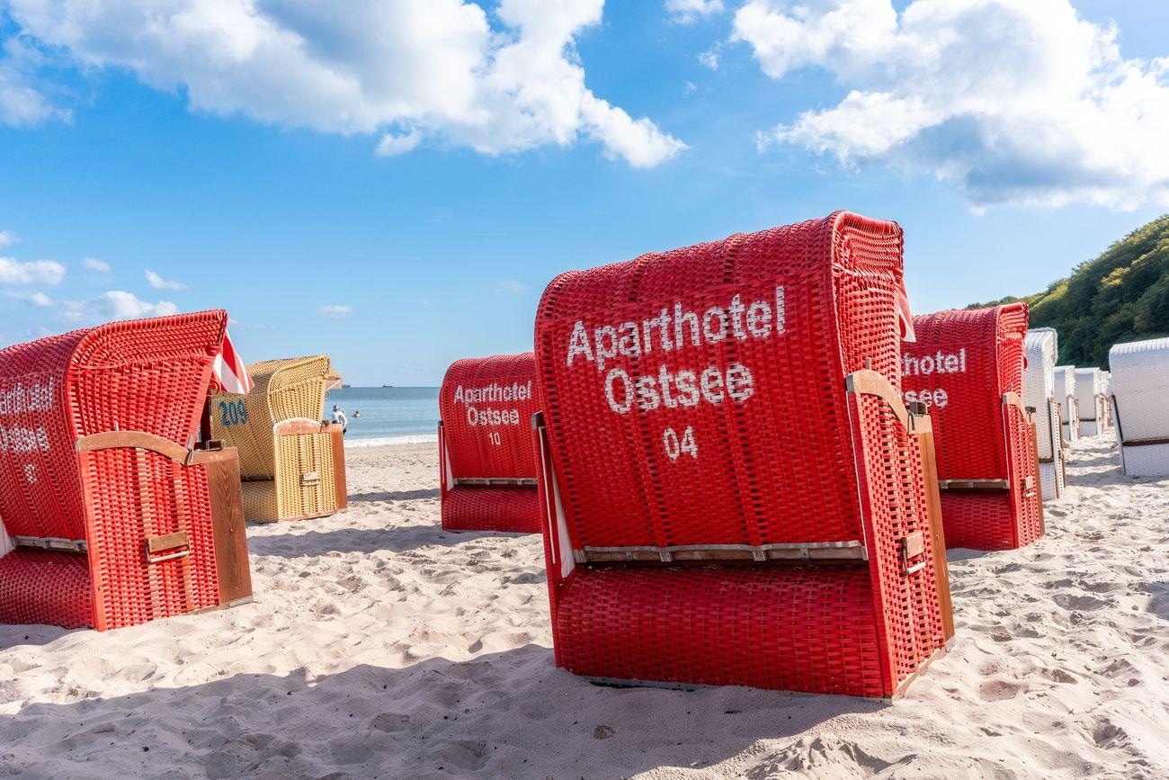 Ihr Strandkorb am Strand von Binz