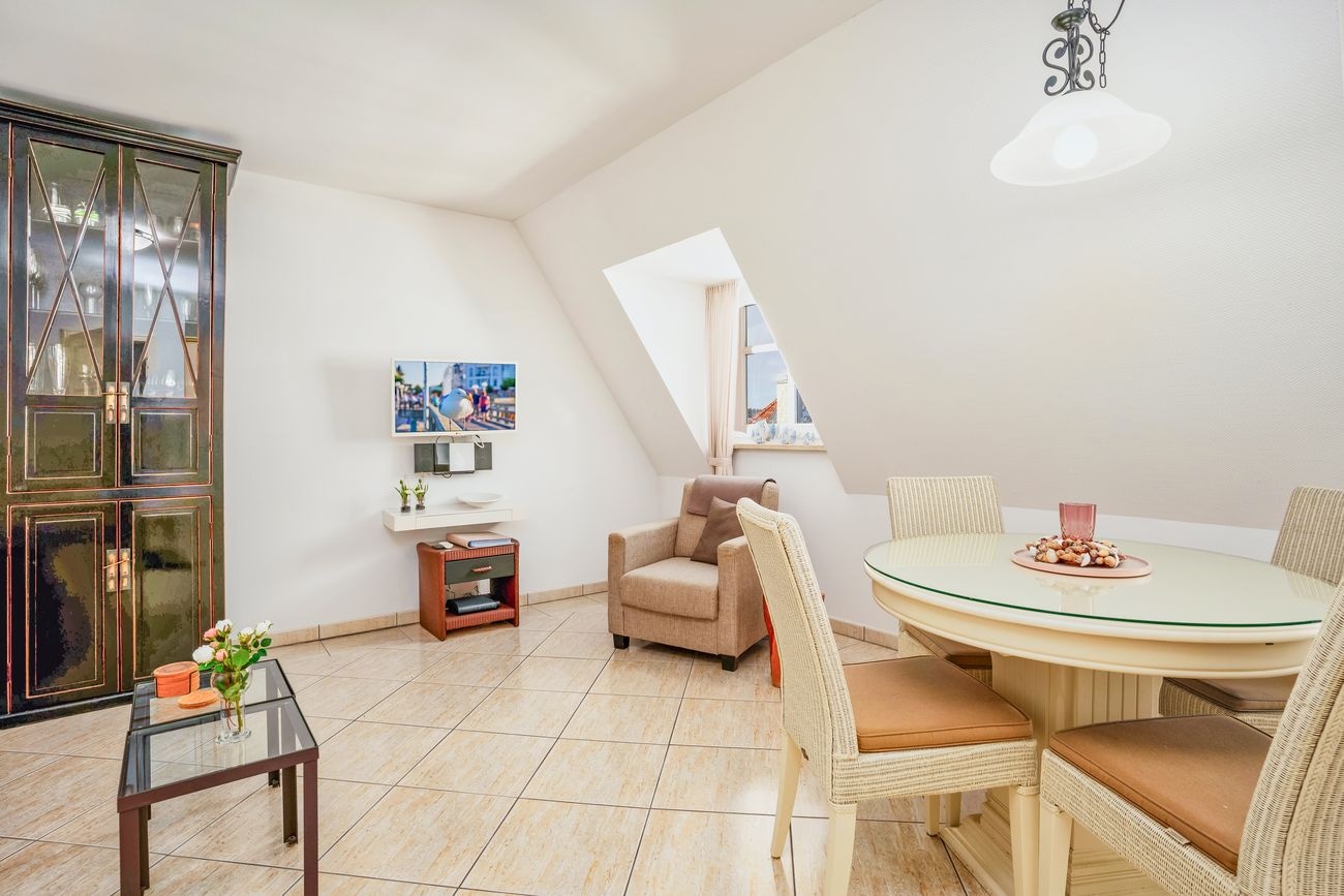 Wohnbereich Ferienwohnung Nordlicht Villa Atlantic