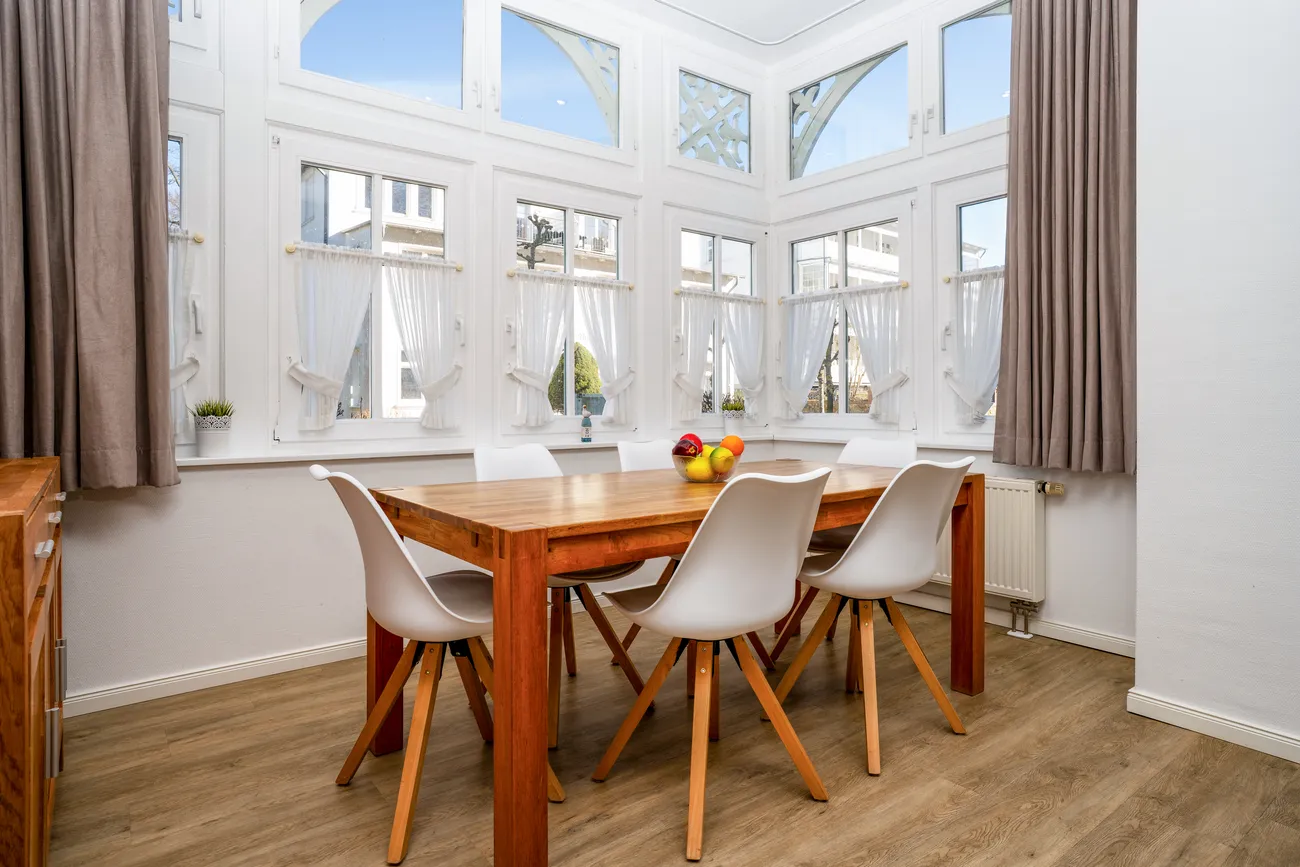 Essbereich Villa Eden Ferienwohnung 1 in Binz