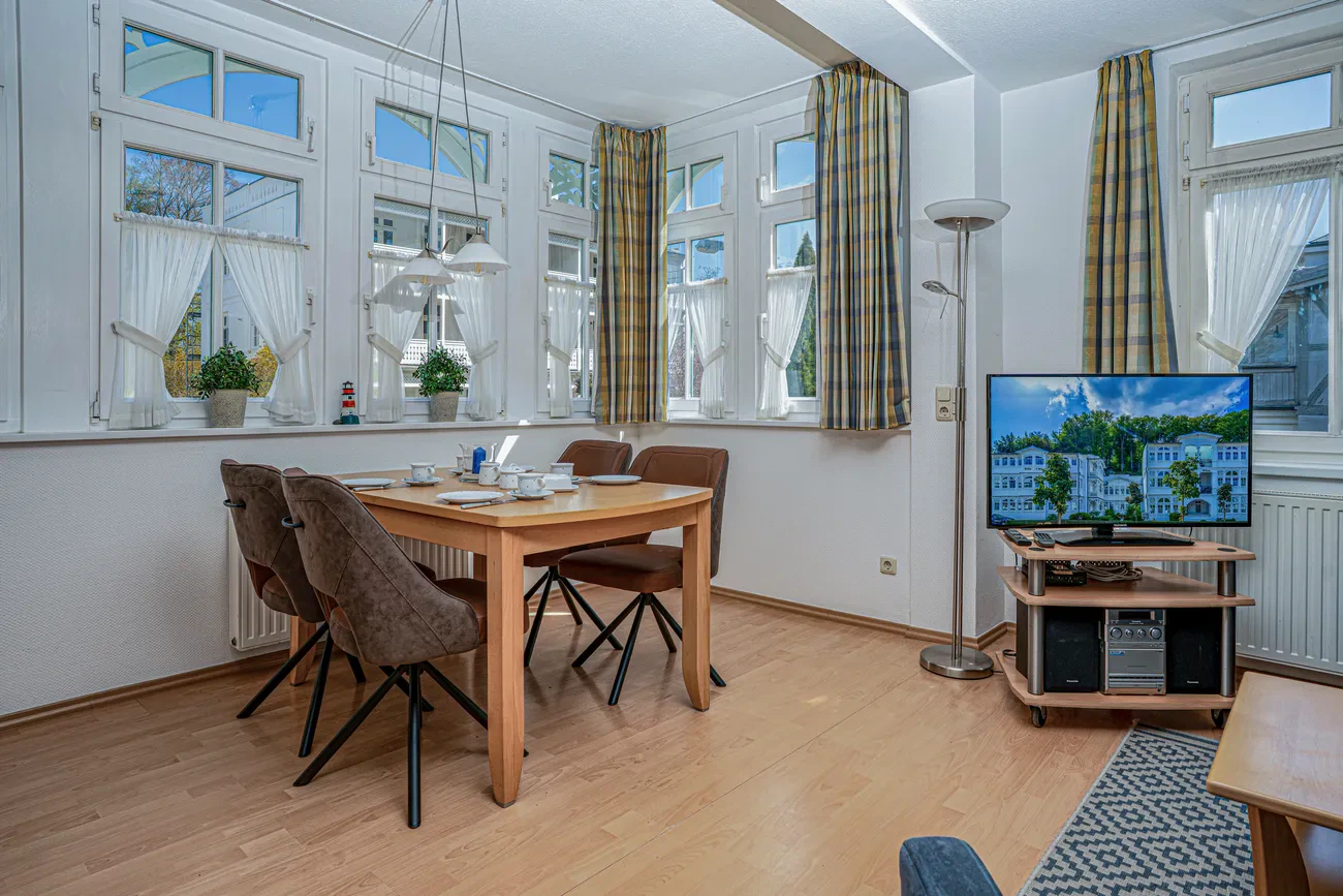 Wohnbereich Ferienwohnung 18 Villa Eden Binz
