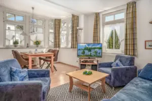 Wohnbereich Ferienwohnung 18 Villa Eden Binz