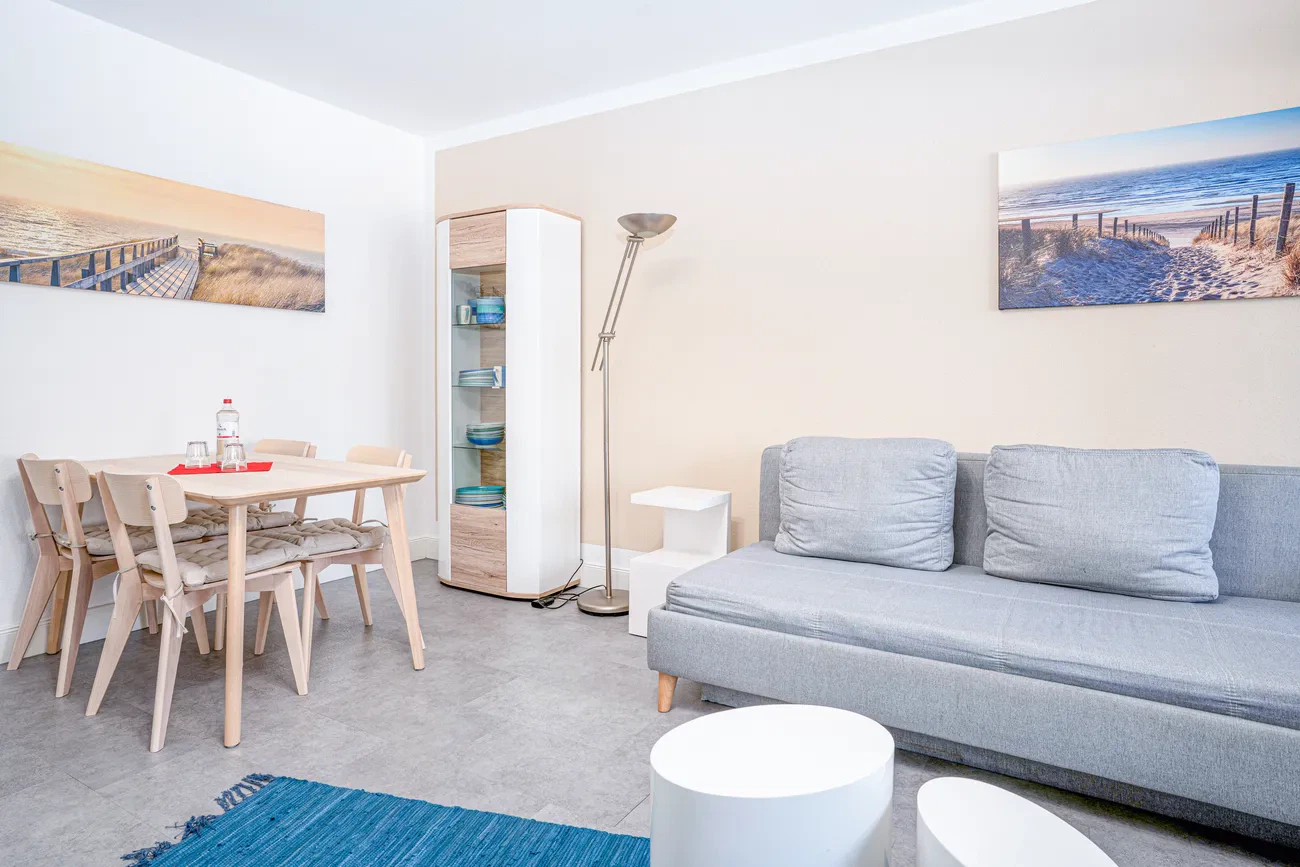 Wohn/essbereich Fewo 10 Villa Strandidyll