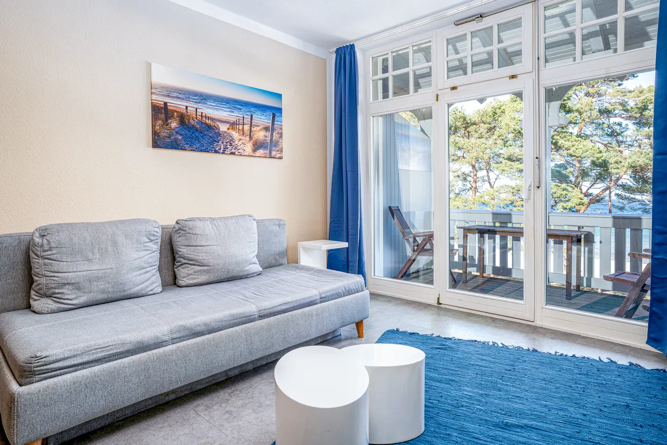 Wohnbereich Fewo 10 Villa Strandidyll