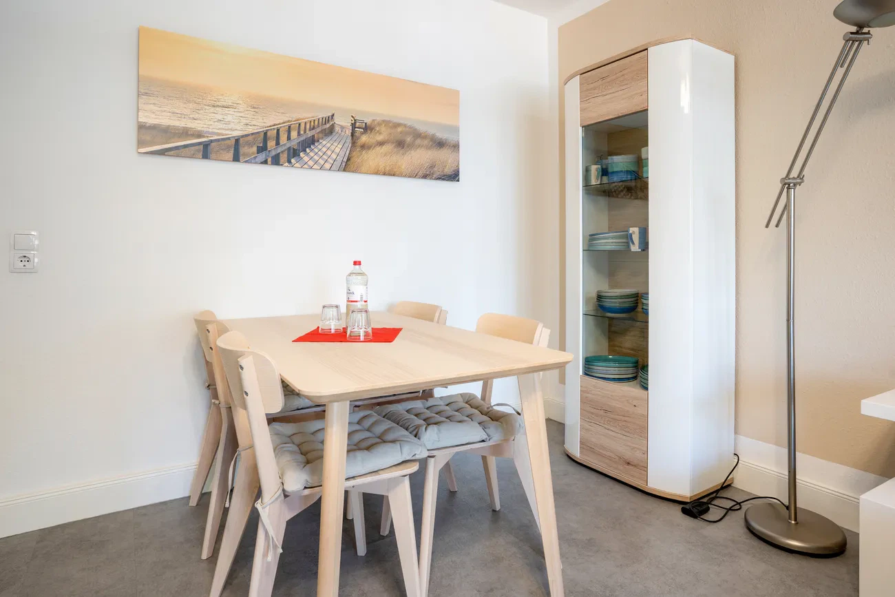 Essbereich Fewo 10 Villa Strandidyll