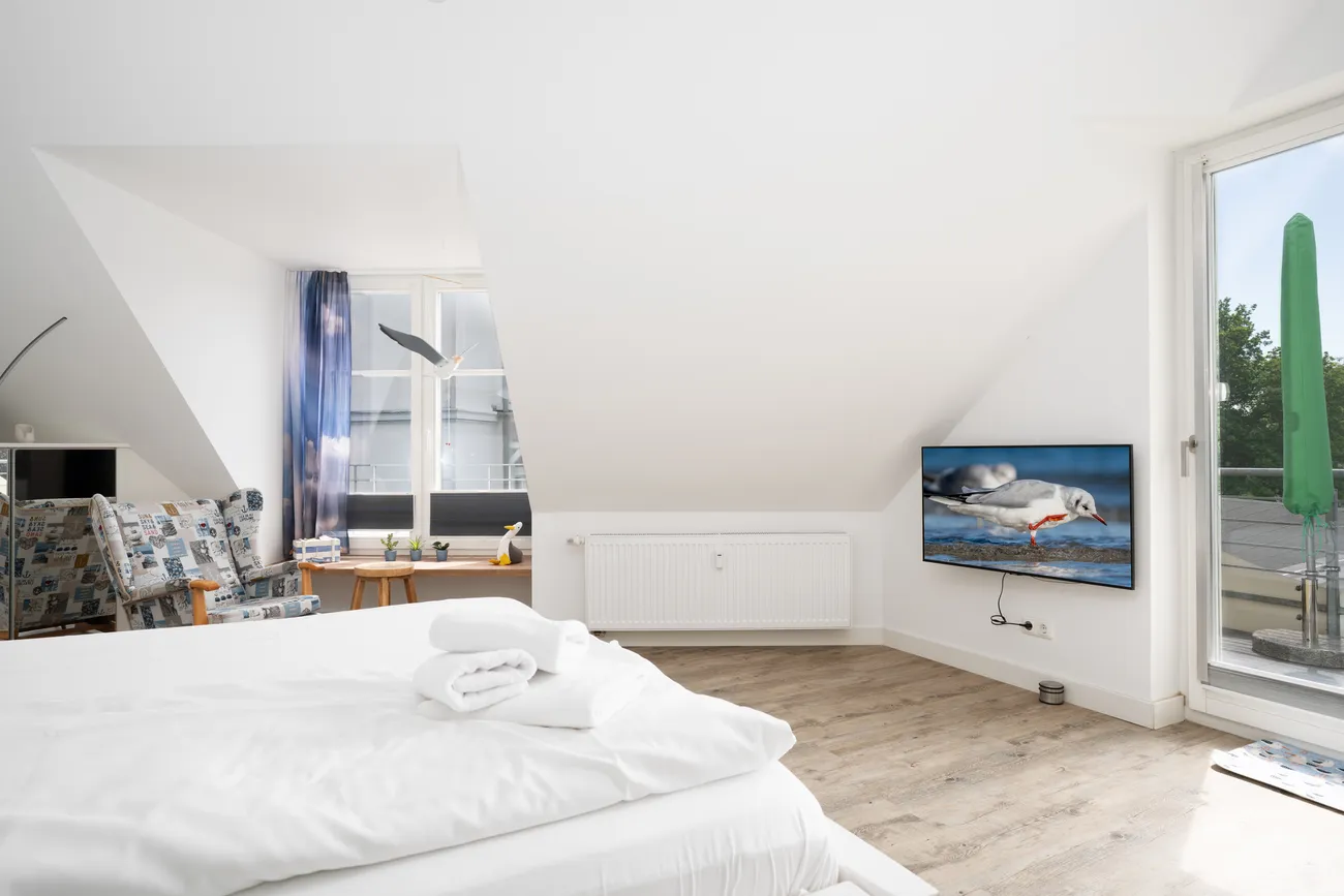 Schlafzimmer nr. 2 Fewo 10 Lachmöwe in Binz