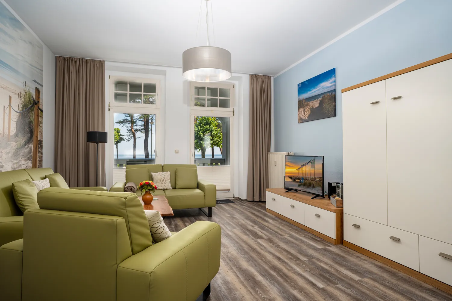 Wohnzimmer Fewo 4 Strandiydyll Binz