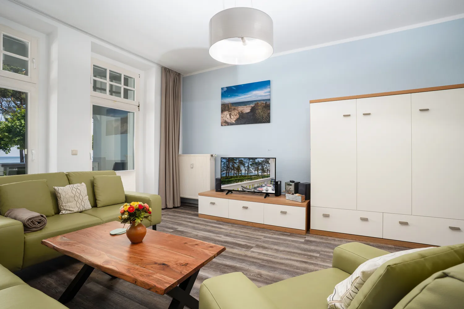 Wohnzimmer Fewo 4 Strandiydyll Binz