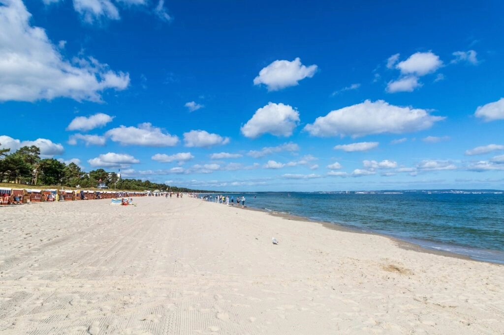 Der Strand im Ostseebad Binz auf Rügen