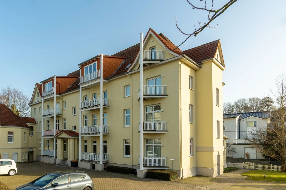 Rückansicht Haus Godewind Binz Fewo 14