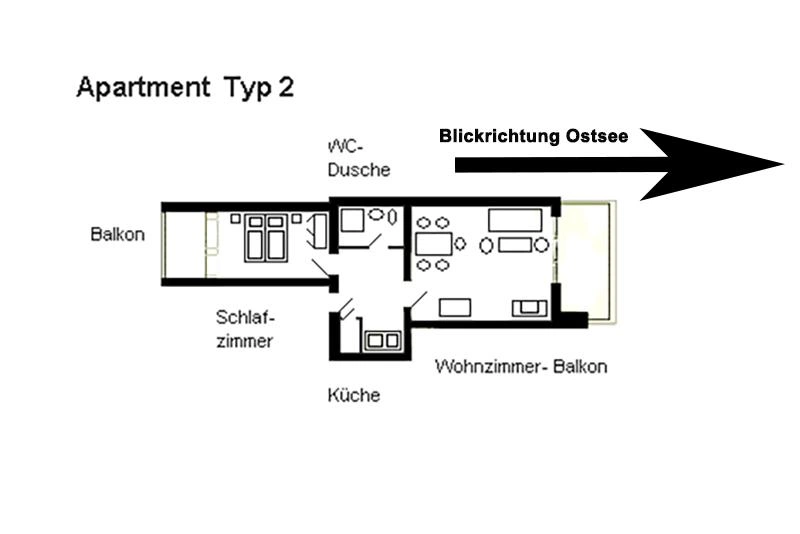 Strandidyll Wohnung 6 16 grundriss-typ2