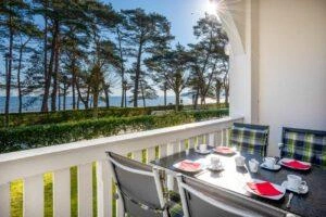 Balkon mit Meerblick Strandidyll Binz Fewo 4