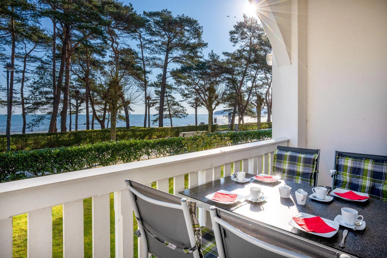 Strandidyll Wohnung 4 8 Balkon mit Meerblick Strandidyll Binz Fewo 4