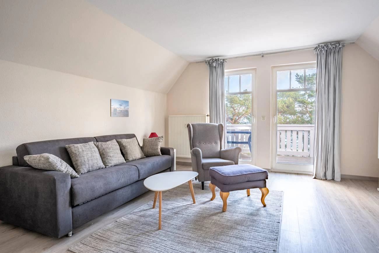 Strandidyll Fewo 16 Binz Wohnbereich