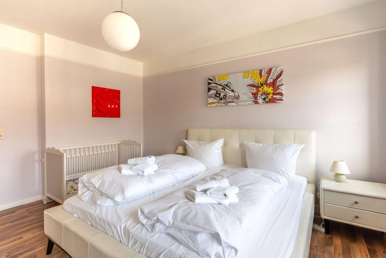 Schlafzimmer Nr. 2 Ferienwohnung 10 im Haus Godewind in Binz