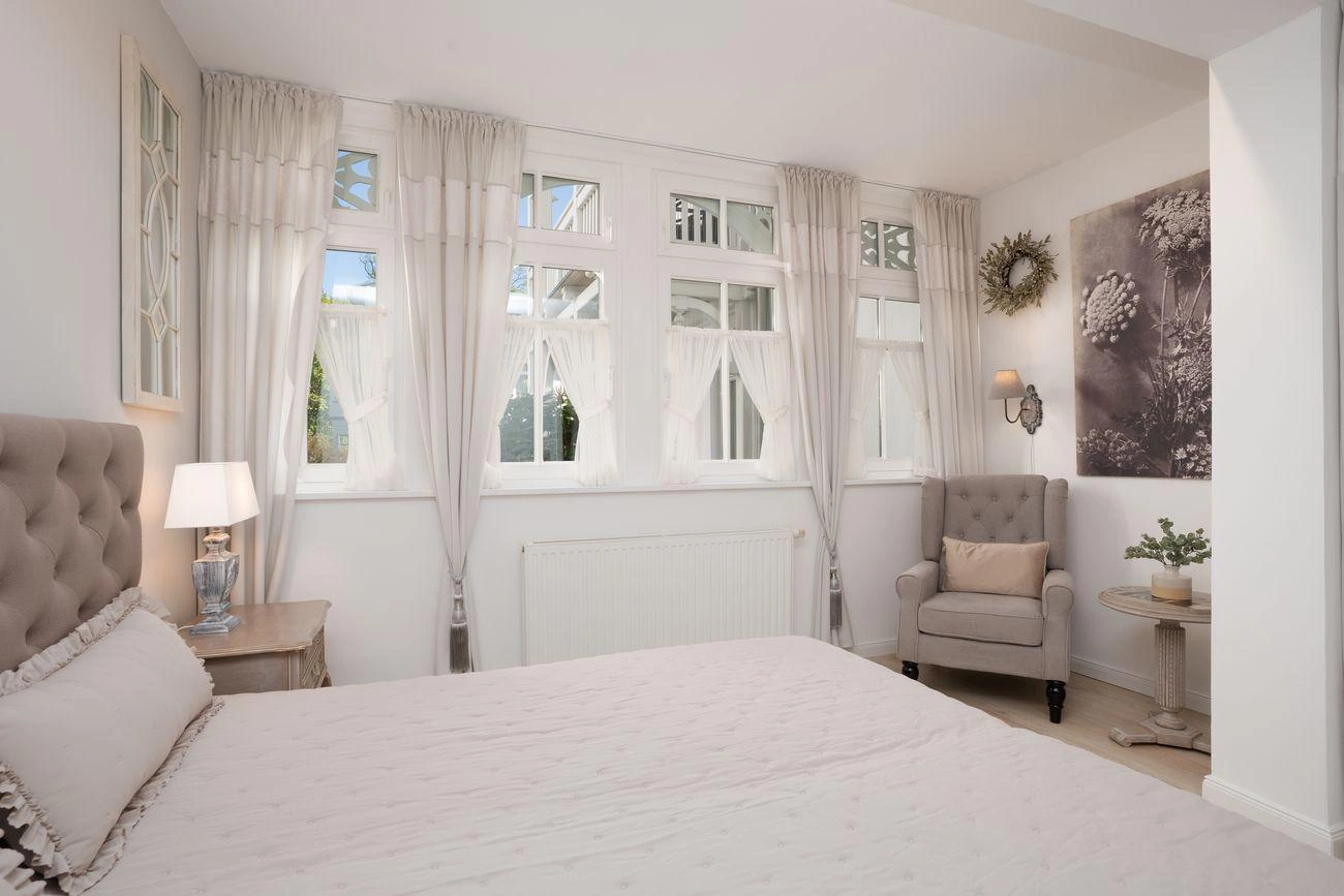 Schlafzimmer Fewo 12 Villa Eden Binz