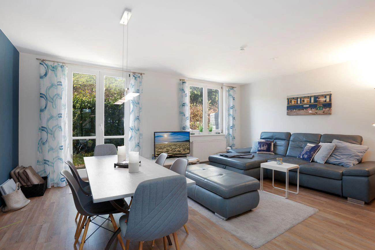 Wohnbereich Ferienhaus Ivory Binz Rügen