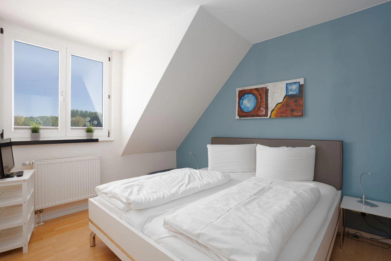 Schlafzimmer Nr. 1 Ferienhaus Ivory Binz Rügen