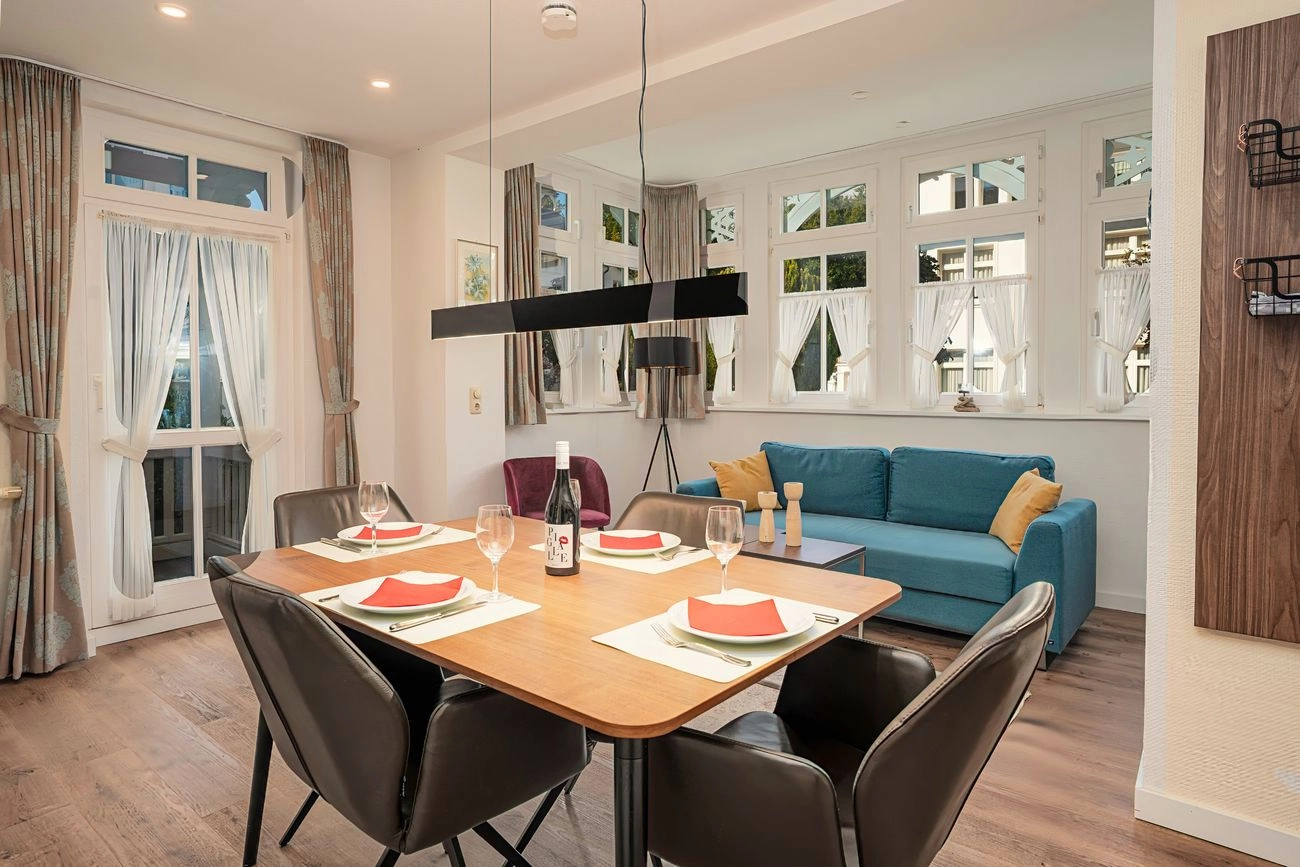 Wohnung 13 Villa Eden Binz 2 Wohn/Essbereich Ferienwohnung 13 Villa Eden Binz