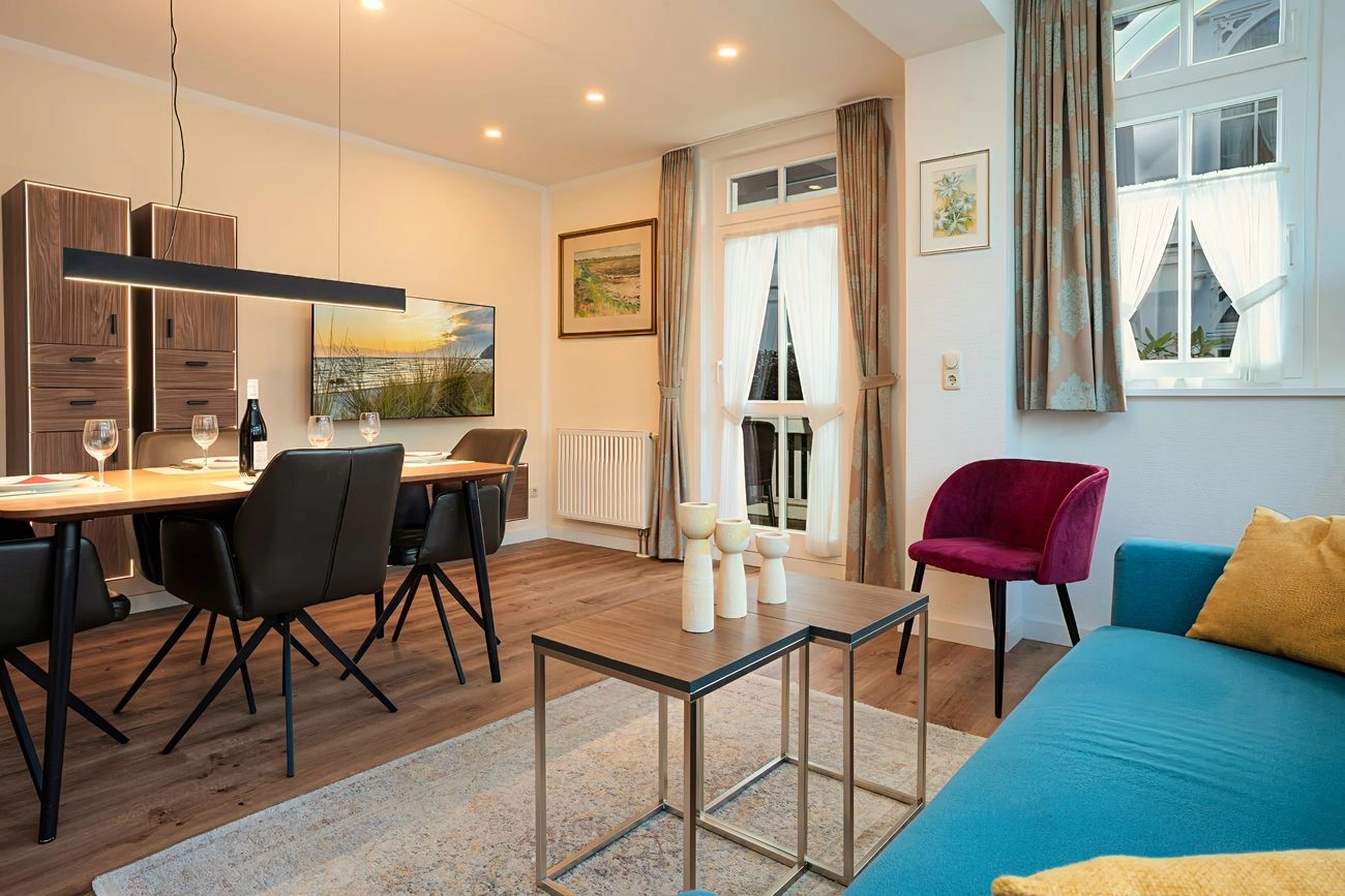 Wohnung 13 Villa Eden Binz 4 Wohn/Essbereich Ferienwohnung 13 Villa Eden Binz