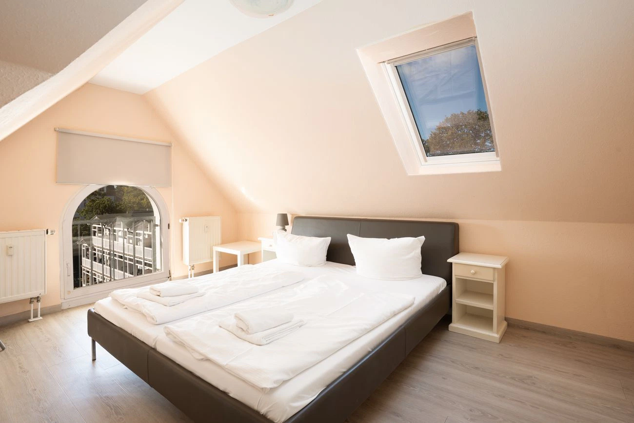 Schlafzimmer Ferienwohnung 16 Villa Strandidyll Binz