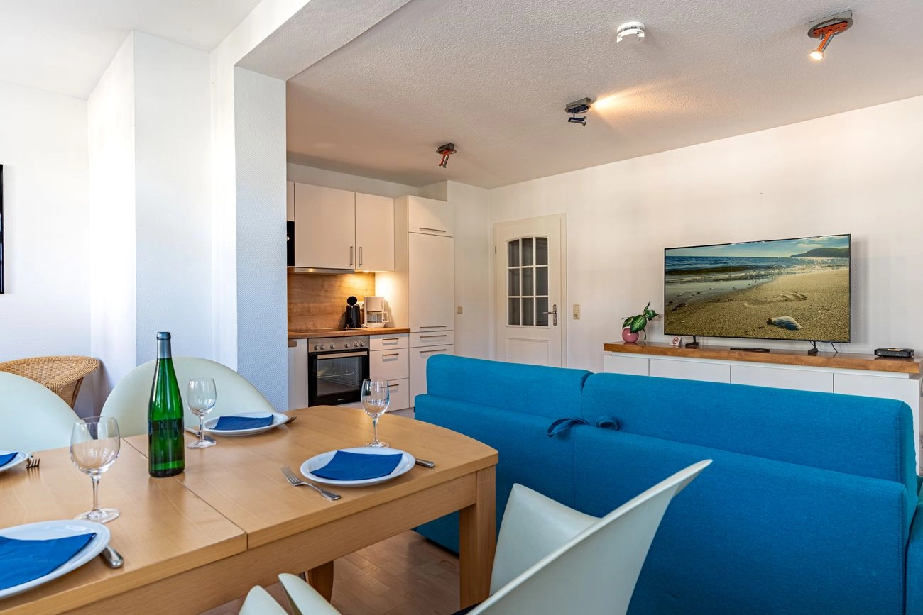 Wohnbereich Ferienwohnung 17 Villa Eden Binz