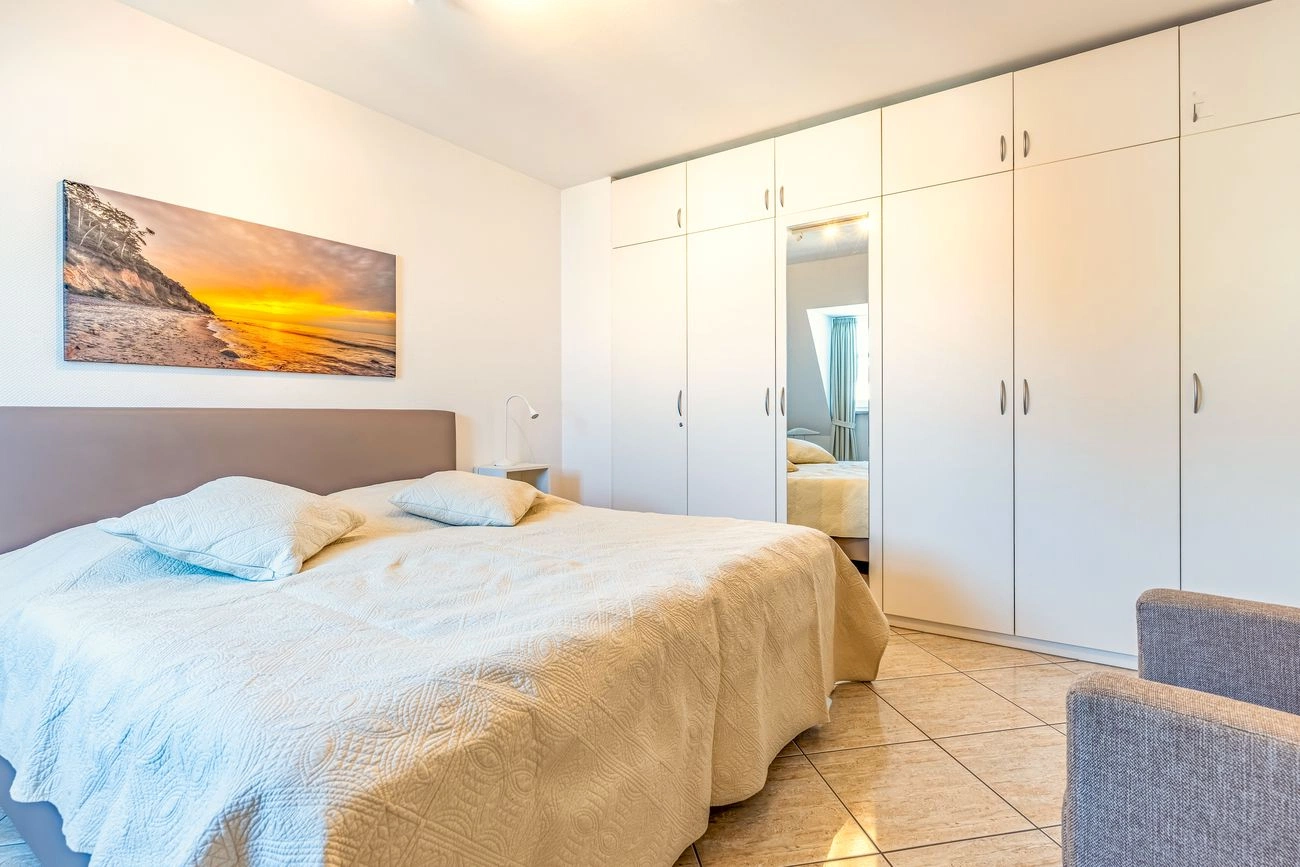 Schlafzimmer Ferienwohnung Nordlicht Villa Atlantic