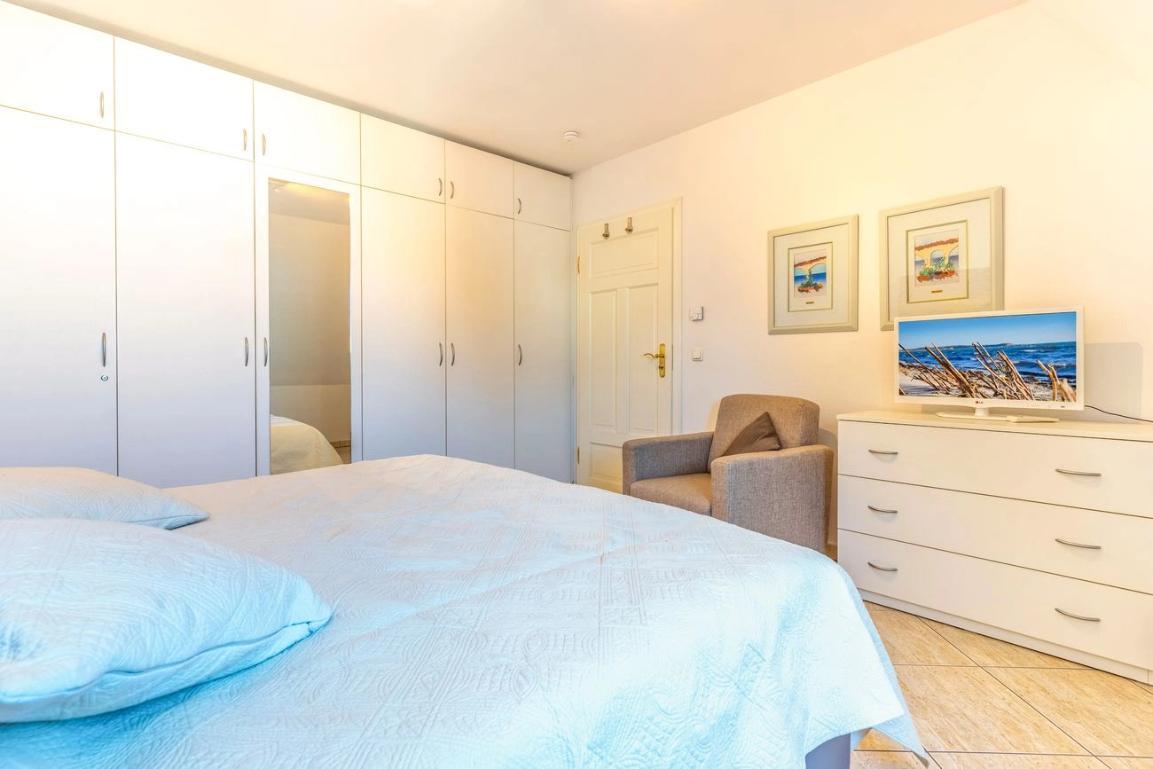 Schlafzimmer Ferienwohnung Nordlicht Villa Atlantic