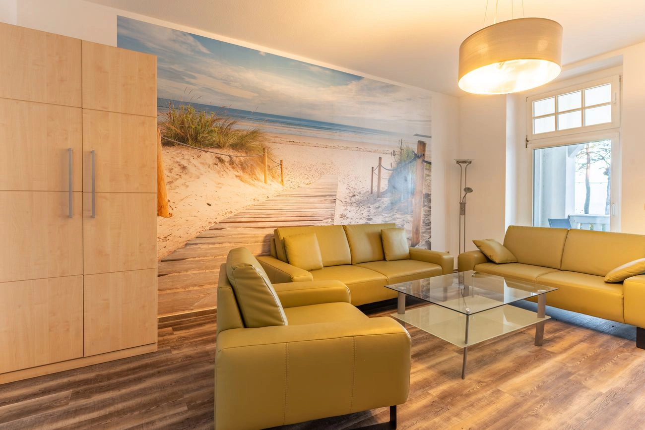 Strandidyll Wohnung 4 4 Wohnbereich Fewo 4 Villa Strandidyll Binz