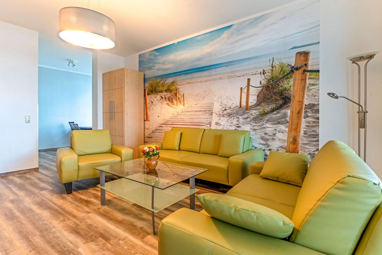 Strandidyll Wohnung 4 1 Wohnbereich Fewo 4 Villa Strandidyll Binz