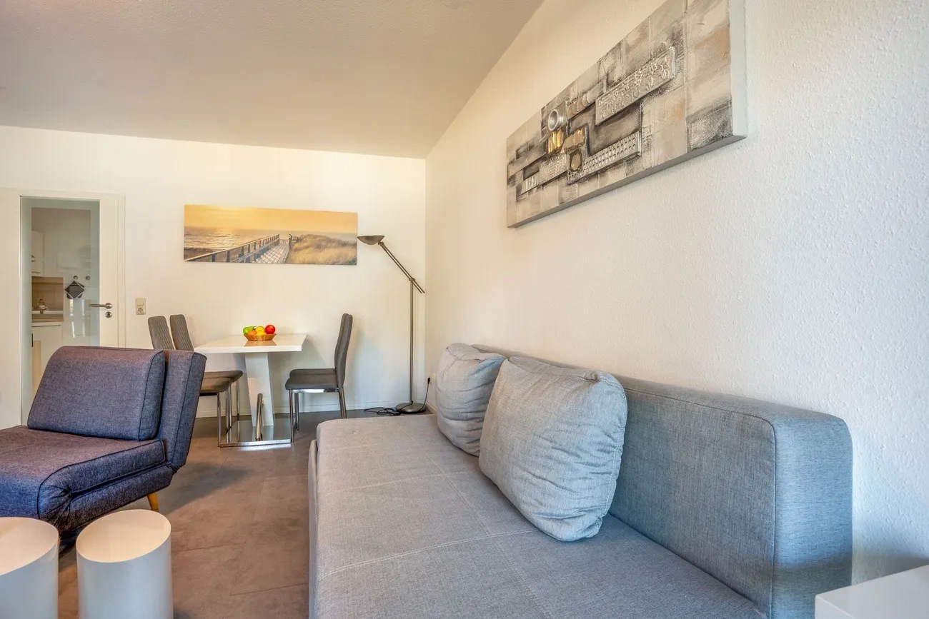 Wohnbereich Fewo 10 Villa Strandidyll