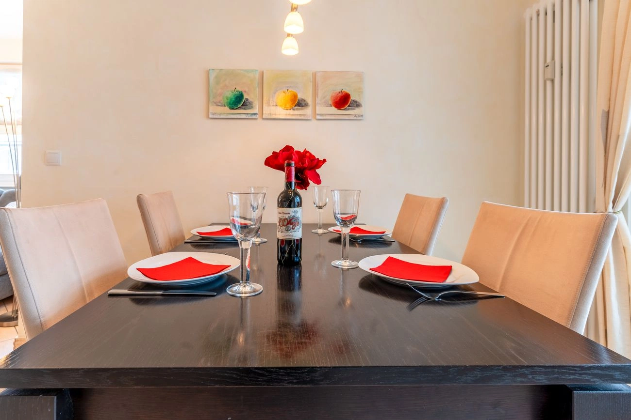 Ferienwohnung 8 Residenz am Kurpark 8 Essbereich Fewo 8 Residenz am Kurpark