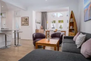 Wohnbereich Villa Eden Ferienwohnung 1 in Binz