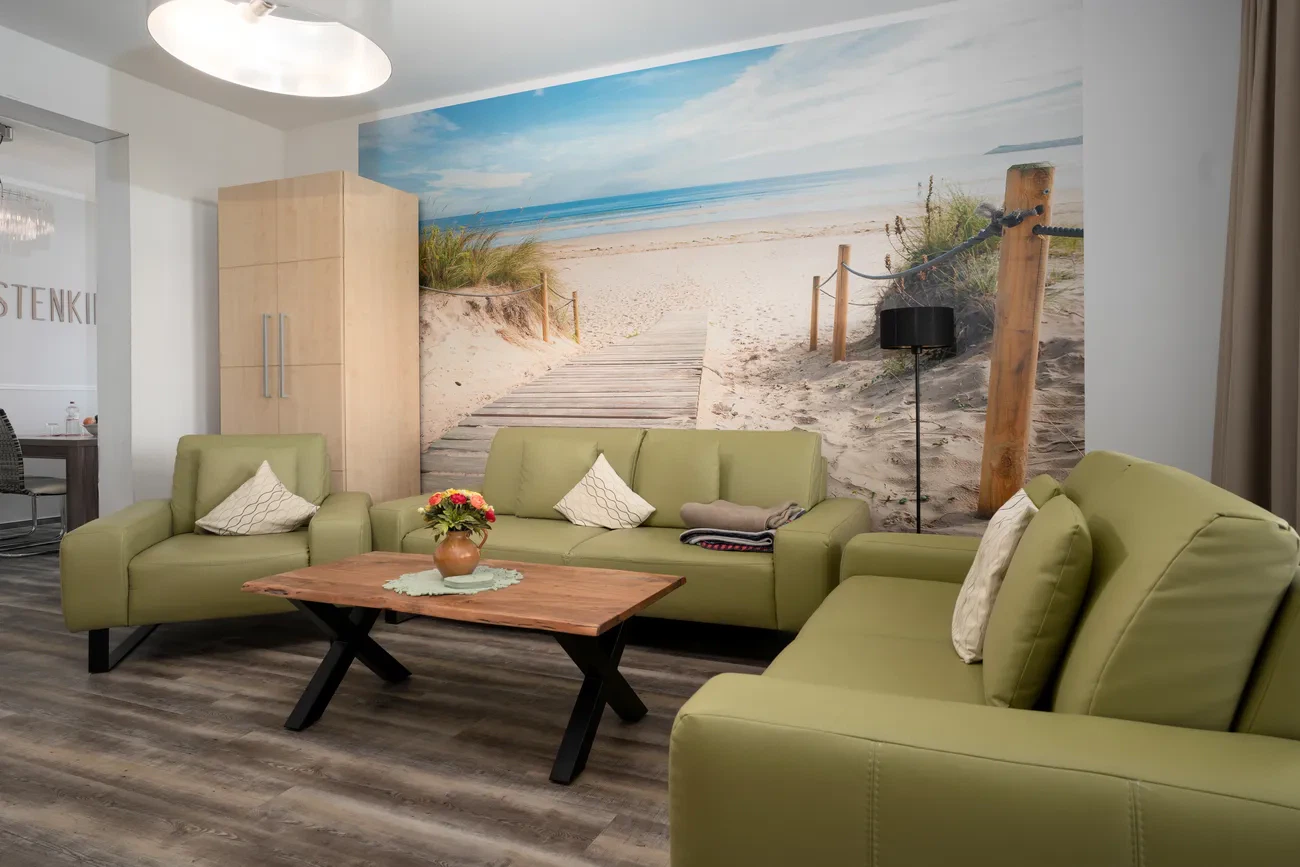 Wohnbereich Ferienwohnung 4 Strandidyll Binz