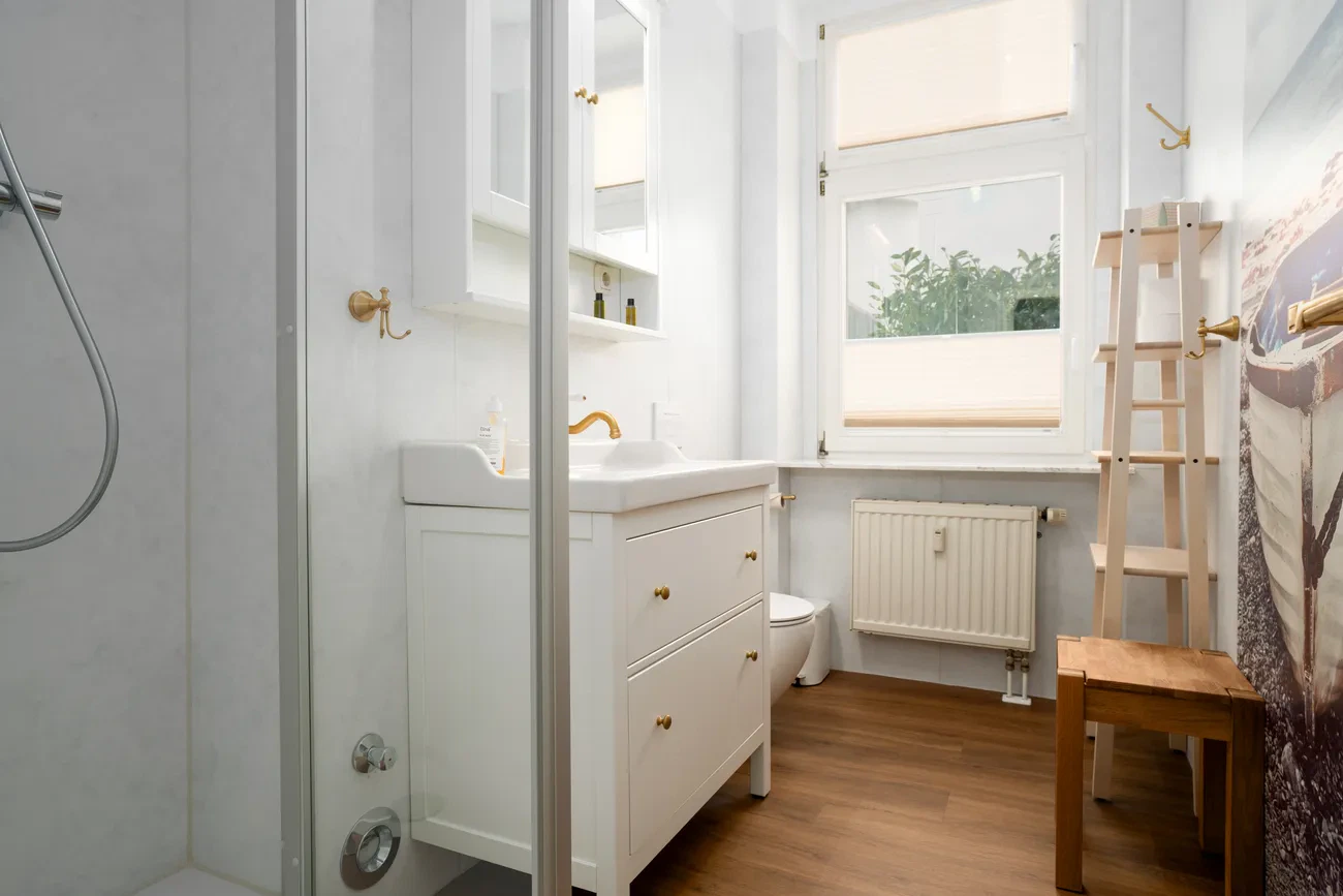 neues Duschbad mit Tageslicht Ferienwohnung 4 Strandidyll Binz