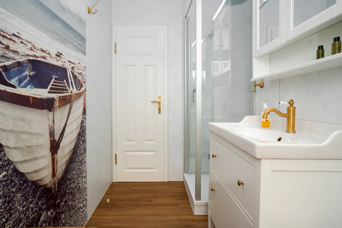 neues Duschbad mit Tageslicht Ferienwohnung 4 Strandidyll Binz