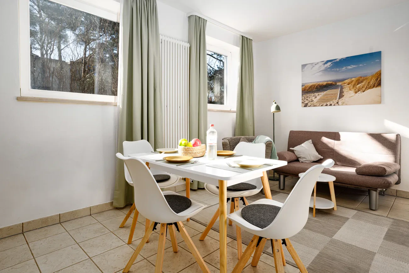 Fewo 1 Himmelblau Lottumstraße Binz Rügen Wohnbereich