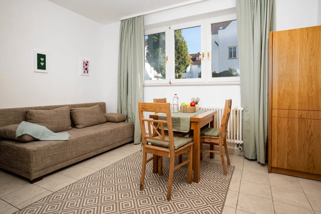 Wohnbereich fewo 2 Marineblau Lottumstraße Binz