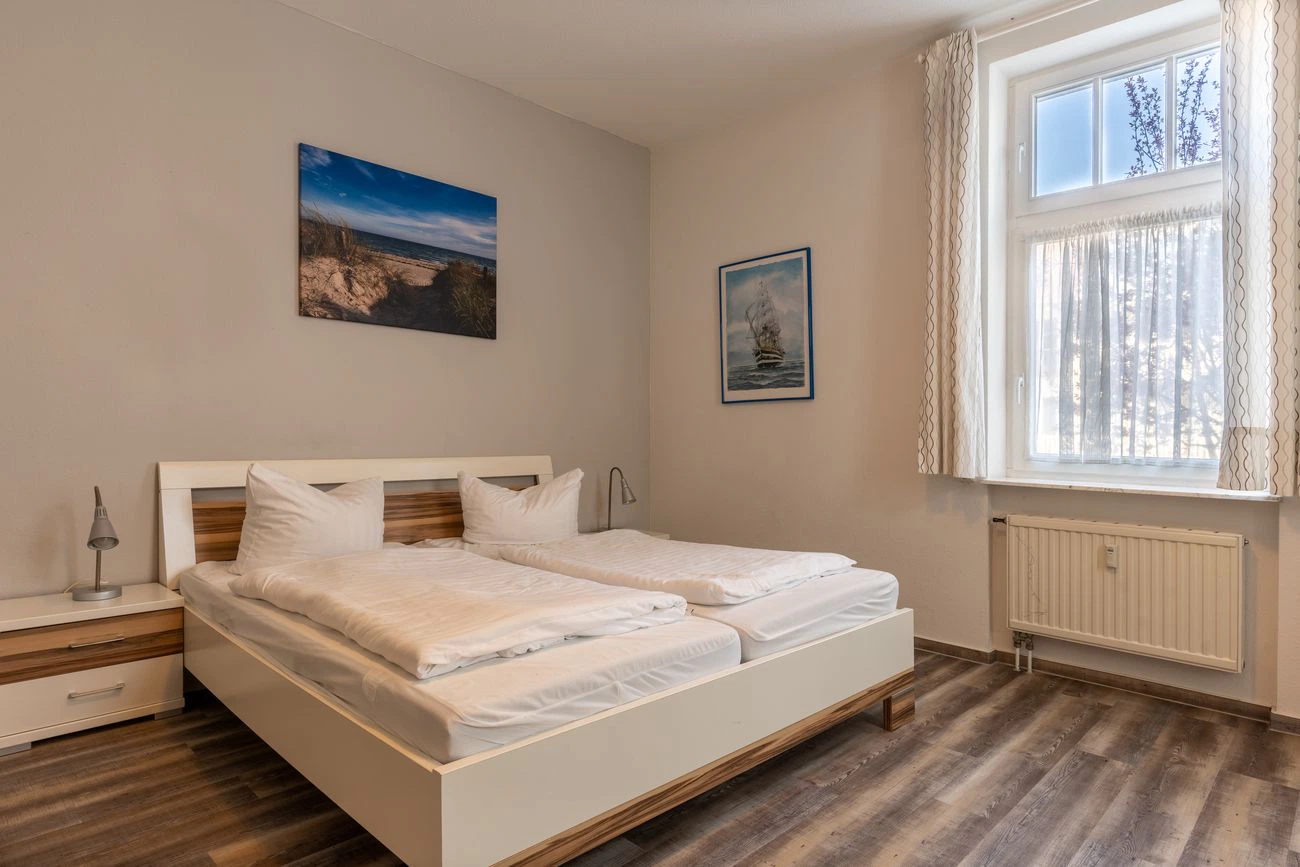 Schlafzimmer Ferienwohnung 4 Strandidyll Binz